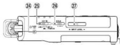 TASCAM DR40X - Names and Functions of Parts - 3