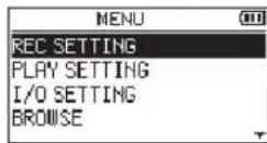 TASCAM DR40X - Selecting files - 1