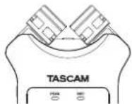 TASCAM DR07X - Impostazione dei microfoni per registrare un suono stereo chiaro (posizione X-Y) - 1