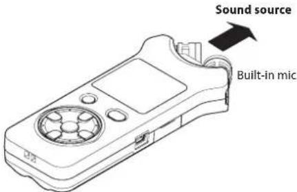 Sound source Built-in mic
