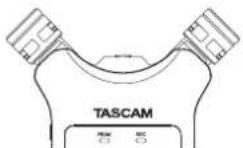 TASCAM DR07X - Impostazione dei microfoni per registrare un suono stereo ampio (posizione A-B) - 1