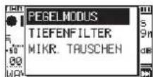 TASCAM DR07X - Einen Modus für die Aussteuerung wählen - 1