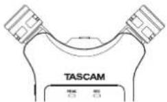 TASCAM DR07X - Setting the mics to record a wide stereo sound (A-B position) - 1