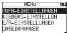 TASCAM DR07X - Dateien auswählen - 1