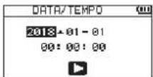 TASCAM DR07X - DATA/TEMPO - 1