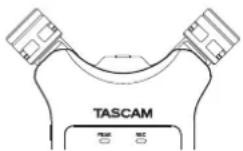 TASCAM DR07X - ■астройка микрофонов для записи широкого стерео звучания (положение А-В) - 1