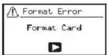 TASCAM DR07X - Formatting cards - 1