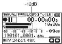 TASCAM DR07X - Запись - 2