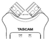 TASCAM DR07X - ■as Mikrofon für einen besonders sauberen Stereoklang ausrichten - 1