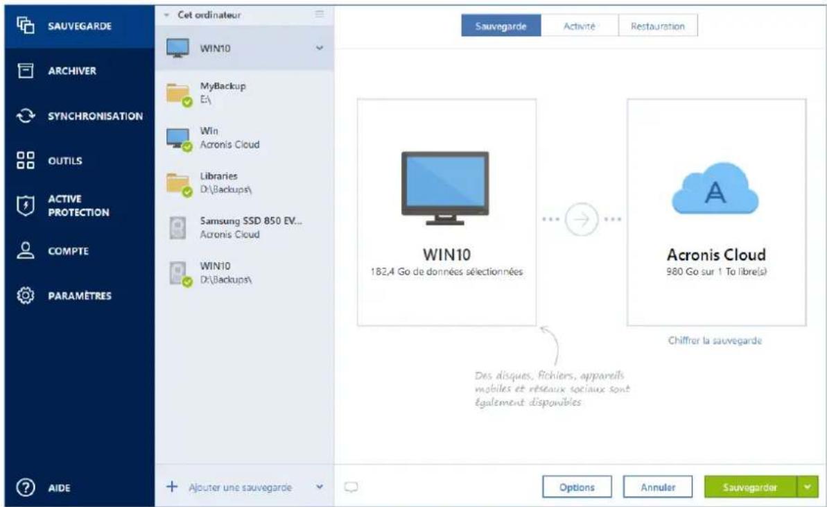 ACRONIS True Image 2019 - Pour sauvegarder l'intégralité du contenu de votre ordinateur : - 1