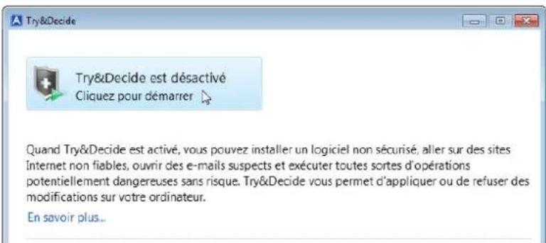 ACRONIS True Image 2019 - Pour uliser Try&amp;Decide : - 1