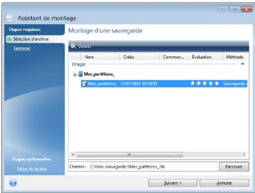 ACRONIS True Image 2019 - Connector une image - 1