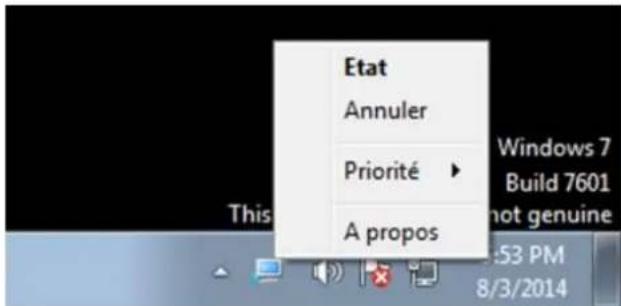 ACRONIS True Image 2019 - Icônes de la zone de nocaon de la barre de tâches - 1