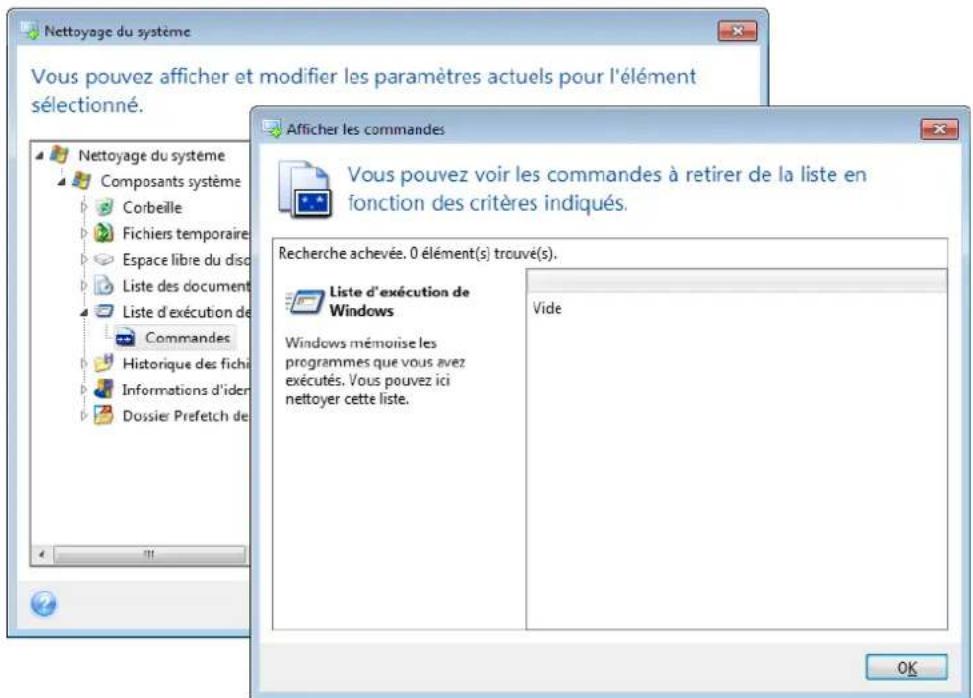 ACRONIS True Image 2019 - Paramètre « Commandes » - 1