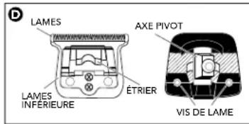 Andis PMT1 - FIXATION DES GUIDES DE COUPE DE TONDEUSE DE FINITION - 4