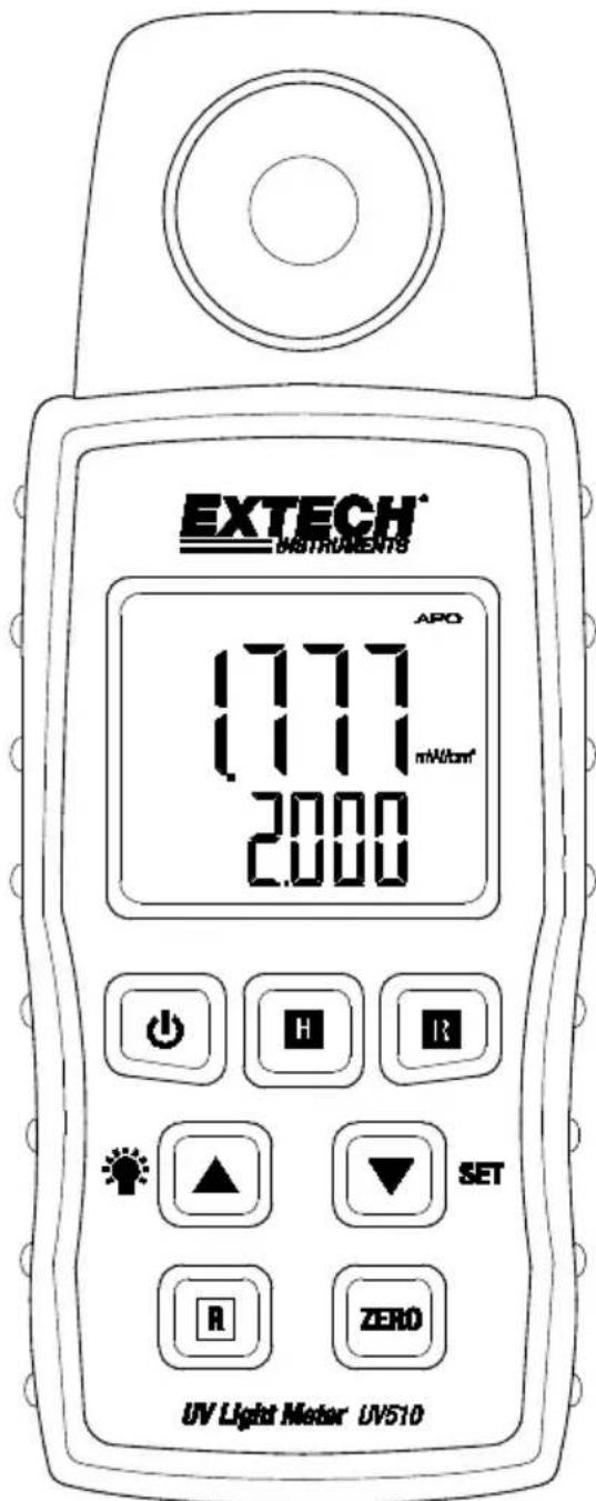 Extech UV510 - Appareil de mesure de la lumière UV - 1