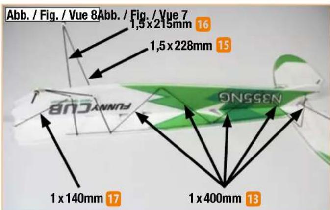 MULTIPLEX FunnyCub - Centre of Gravity, control surface travels - 1