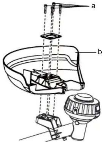 MCCULLOCH Li 40T - Montarea deflectorului de iarba - 3