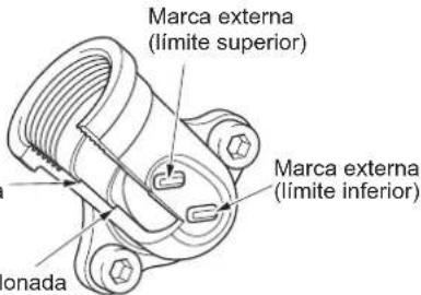 MAKITA EM2654LH - Punto 1 de la sustitución de aceite: "Varilla indicadora de nivel de aceite" - 2