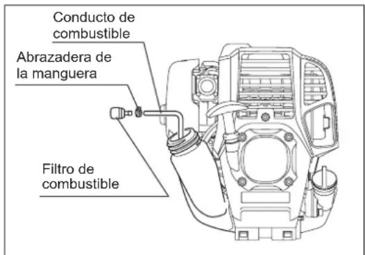 MAKITA EM2654LH - Cabezal de succión en el depósito de combustible - 1