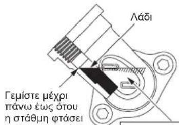 MAKITA EM2654LH - 1η παρατήρηση στην Αντικατάσταση του λαδιού: “Δείκτης λαδιού” - 2