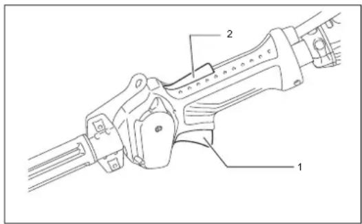 MAKITA EM2654LH - Levier d'accélérateur - 1