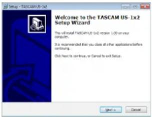 TASCAM US1X2 - - Installation - 1
