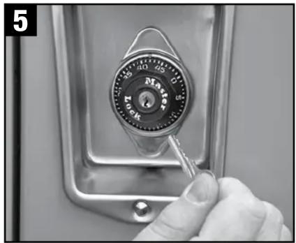 Master Lock 1654 - How To Change Combinations • Comment changer les combinaisons • Como cambiar combinaciones - 4