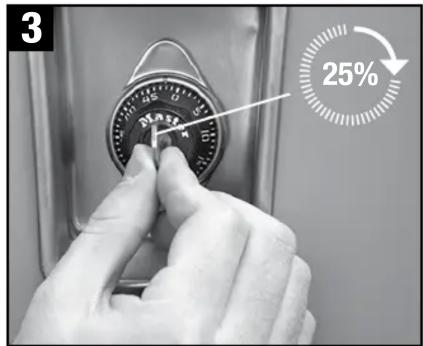 Master Lock 1654 - How To Change Combinations • Comment changer les combinaisons • Como cambiar combinaciones - 2