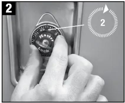 Master Lock 1670 - How To Change Combinations • Comment changer les combinaisons • Como Cambiar combinaciones - 1