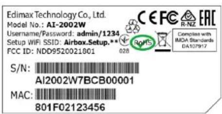 Edimax AI2002W - Assurez-vous que... - 5