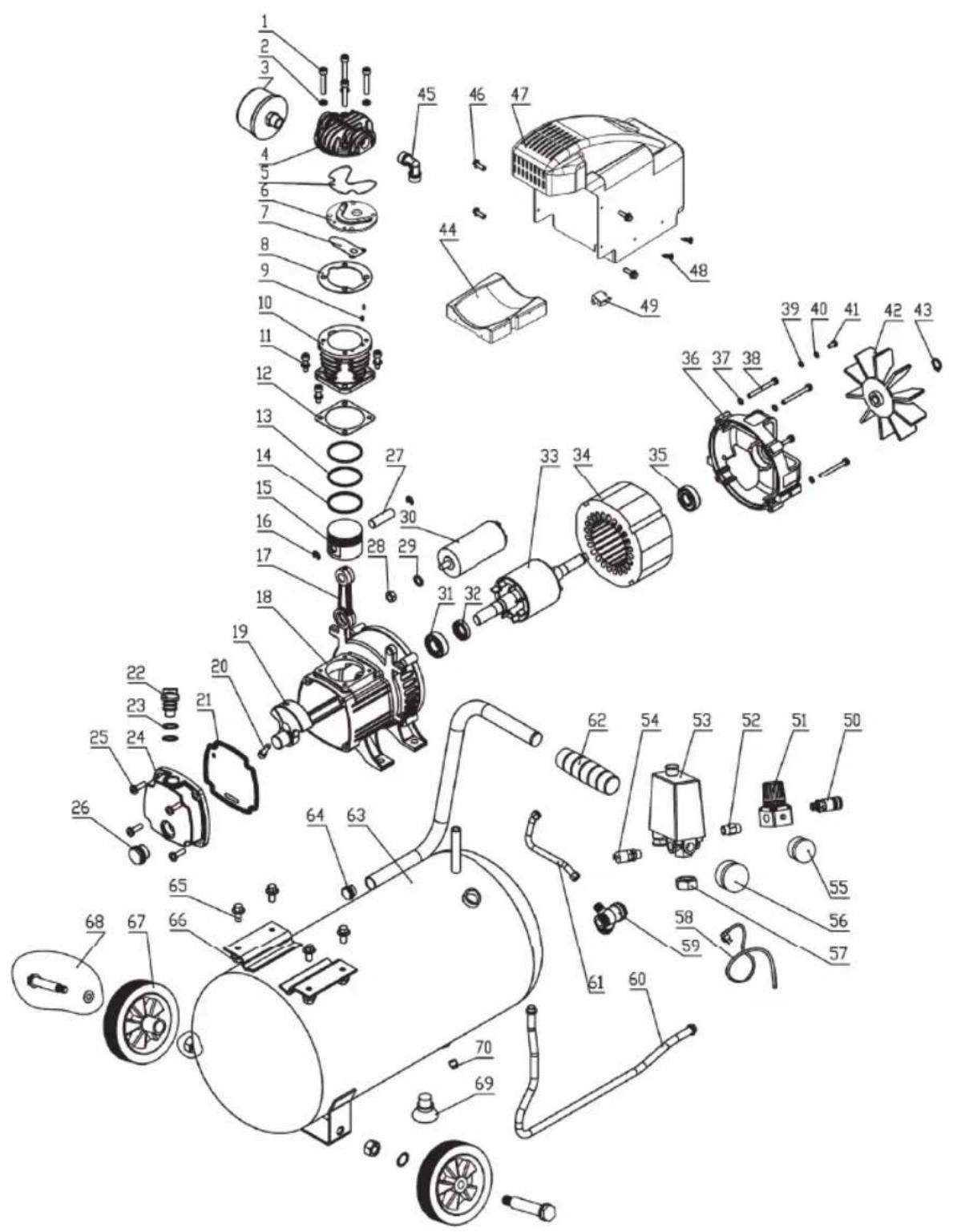 Ferm CRM1045 - Spare parts list - 1
