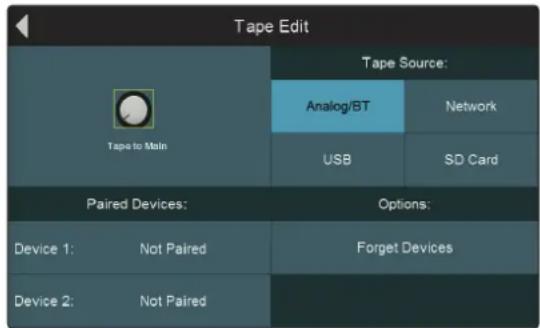 PRESONUS StudioLive 32SC - Commandes Tape - 2