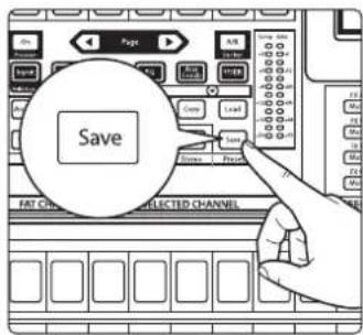 PRESONUS StudioLive 32SC - Pour sauvegarder un preset : - 1