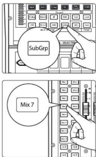 PRESONUS StudioLive 32SC - Pour afferter d'un coup un même canal à plusieurs sous-groupes de mixage Flex : - 1