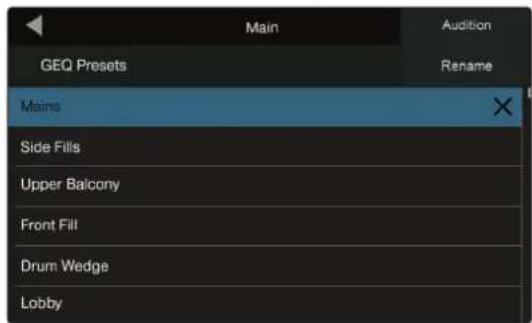 PRESONUS StudioLive 32SC - Presets d'égaliseur graphique - 1