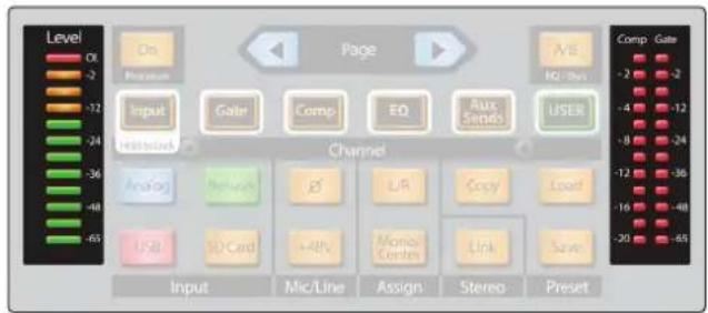 PRESONUS StudioLive 32SC - Indicateurs de niveau d'entrée - 1