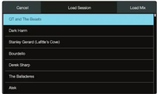 PRESONUS StudioLive 32SC - Chargement d'une session pour la lecture - 1