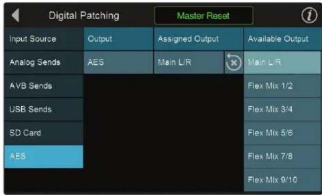 PRESONUS StudioLive 32SC - Digital Patching : AES - 1
