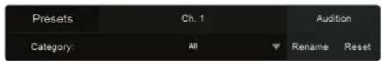 PRESONUS StudioLive 32SC - Pour charger un preset : - 5