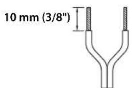 YAMAHA NSP41 - 3Twist the bare wires tightly. - 1
