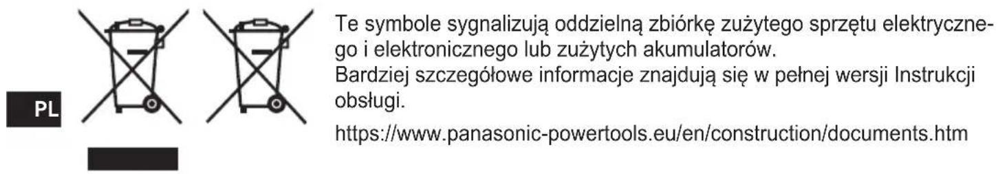PANASONIC EY76A1 - UWAGA: - 1