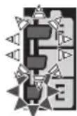PANASONIC EY74A3 - Akkuladungs-Warnung - 1