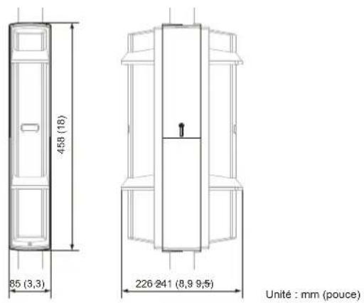 OPTEX SL350QN - PSC-4 : Couvercle pour détecteur montés sur poteau dos à dos. - 1