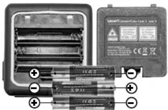Laserliner CompactCubeLaser 3 Plus - Pilleri yerleştiniriz - 1