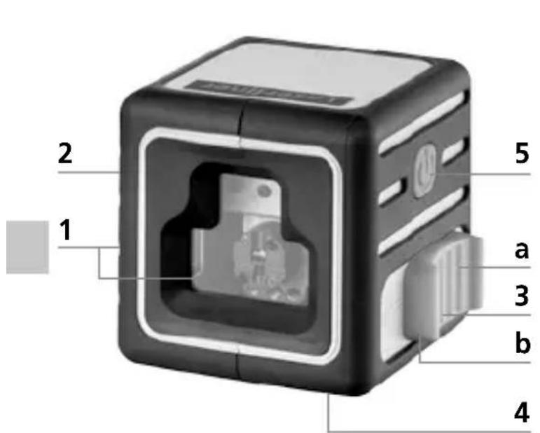 Laserliner CompactCubeLaser 3 Plus - Mise en place des piles - 2