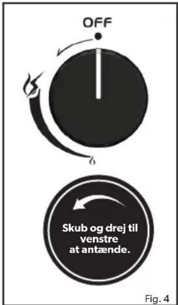 CADAC Citi Chef 50 - Sikkerhedsforanstaltninger der skal overholdes inden tænding - 1