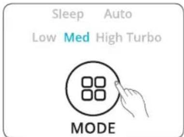 Winix Zero Pro - Modo Manual (ajuste de la velocidad del ventilador) - 1