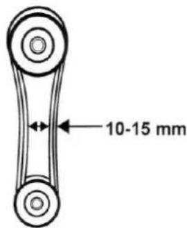 Zipper ZIHAEK11000 - Adjusting the V-belt - 2