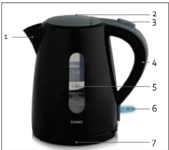 DOMO DO9198WK - ONDERDELEN - 1